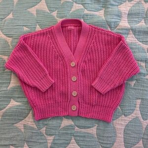 Babaaa cotton cardigan no 18 in hibiscus flower